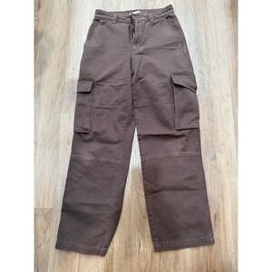 TNA‎ Womens Cargo Pants Size 2 Brown Utility Style Casual Everyday